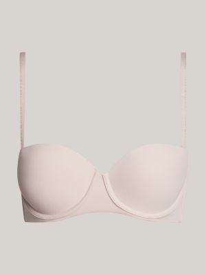 reggiseno senza spalline imbottito beige da donne tommy hilfiger