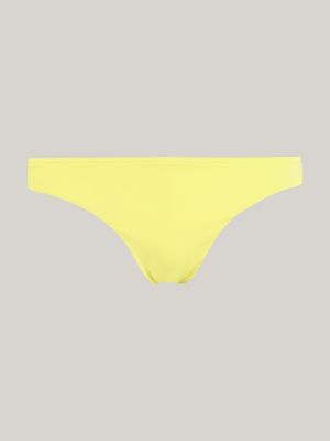 slip bikini a brasiliana con monogramma th giallo da donne tommy hilfiger