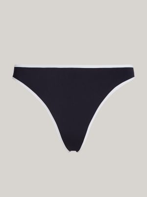 Tanga em microfibra azul Tommy Hilfiger