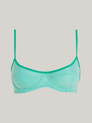 top bikini a balconcino th essential verde da donne tommy hilfiger