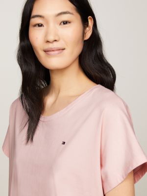 black th original pyjama mit t-shirt und shorts für damen - tommy hilfiger