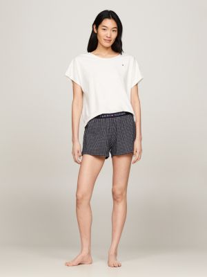 Tommy Hilfiger Womens 2 Piece Pajama Shorts Set : : Clothing,  Shoes & Accessories