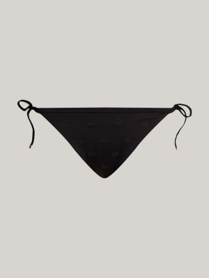 black side tie cheeky bikini bottoms for women tommy hilfiger