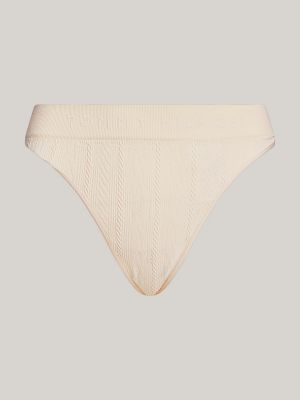 grey hilfiger logo waistband seamless thong for women tommy hilfiger