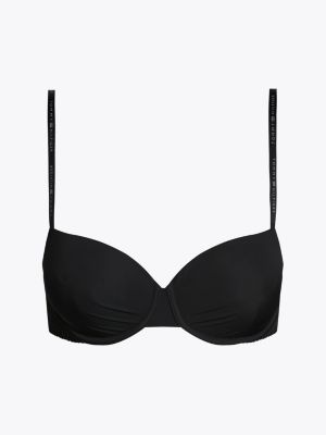 schwarz gepolsterter demi-cup-bh für damen - tommy hilfiger