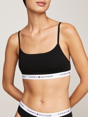 black 2-pack logo underband non-wired bralettes for women tommy hilfiger