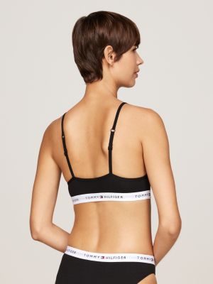 black 2-pack logo underband non-wired bralettes for women tommy hilfiger