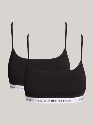 2 pack bralette non imbottite senza ferretti black da donne tommy hilfiger