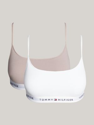 2 pack bralette non imbottite senza ferretti white da donne tommy hilfiger