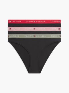 3-Pack Essential Logo Contrast Waistband Briefs — White 1