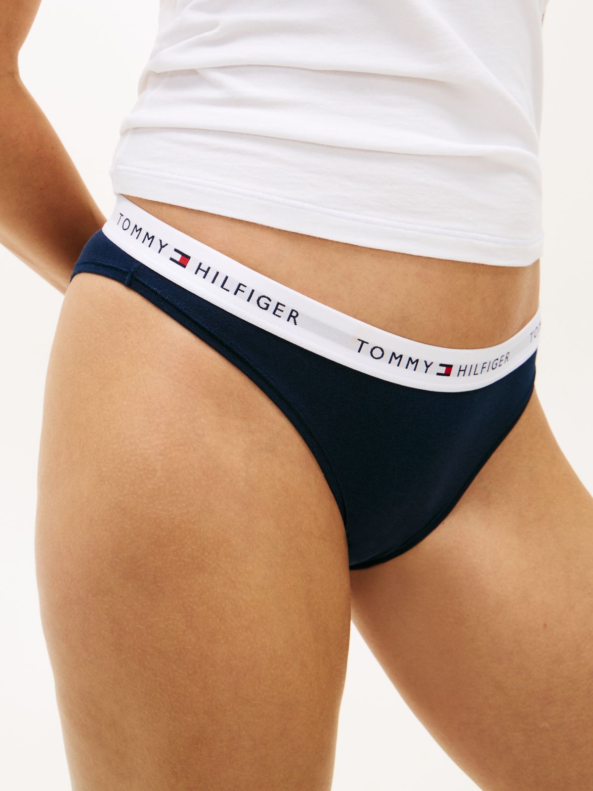 3-Pack Essential Logo Contrast Waistband Briefs — Orange