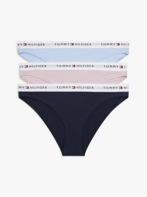 lot de 3 culottes essential orange pour femmes tommy hilfiger