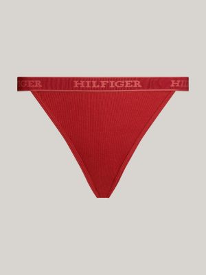 tanga hilfiger monotype con elastico iconico rosso da donne tommy hilfiger