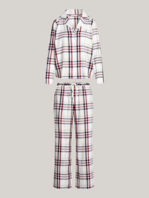 coffret cadeau pyjama et chaussons original beige pour femmes tommy hilfiger