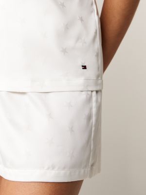 grey satin pyjamas and eye mask gift box for women tommy hilfiger
