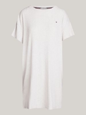 white th original ribbed jersey nightdress for women tommy hilfiger