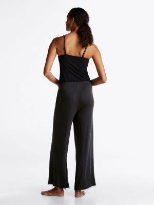 black lace trim pyjama bottoms for women tommy hilfiger