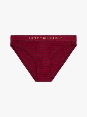 pink th original metallic print hipster briefs for women tommy hilfiger