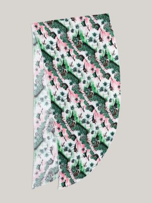 pink heritage cover-up mini-sarong mit print für damen - tommy jeans