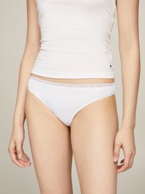 multi 3er-pack strings mit spitze und logo für damen - tommy hilfiger