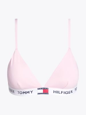 roze heritage triangel-bh met vulling voor dames - tommy hilfiger