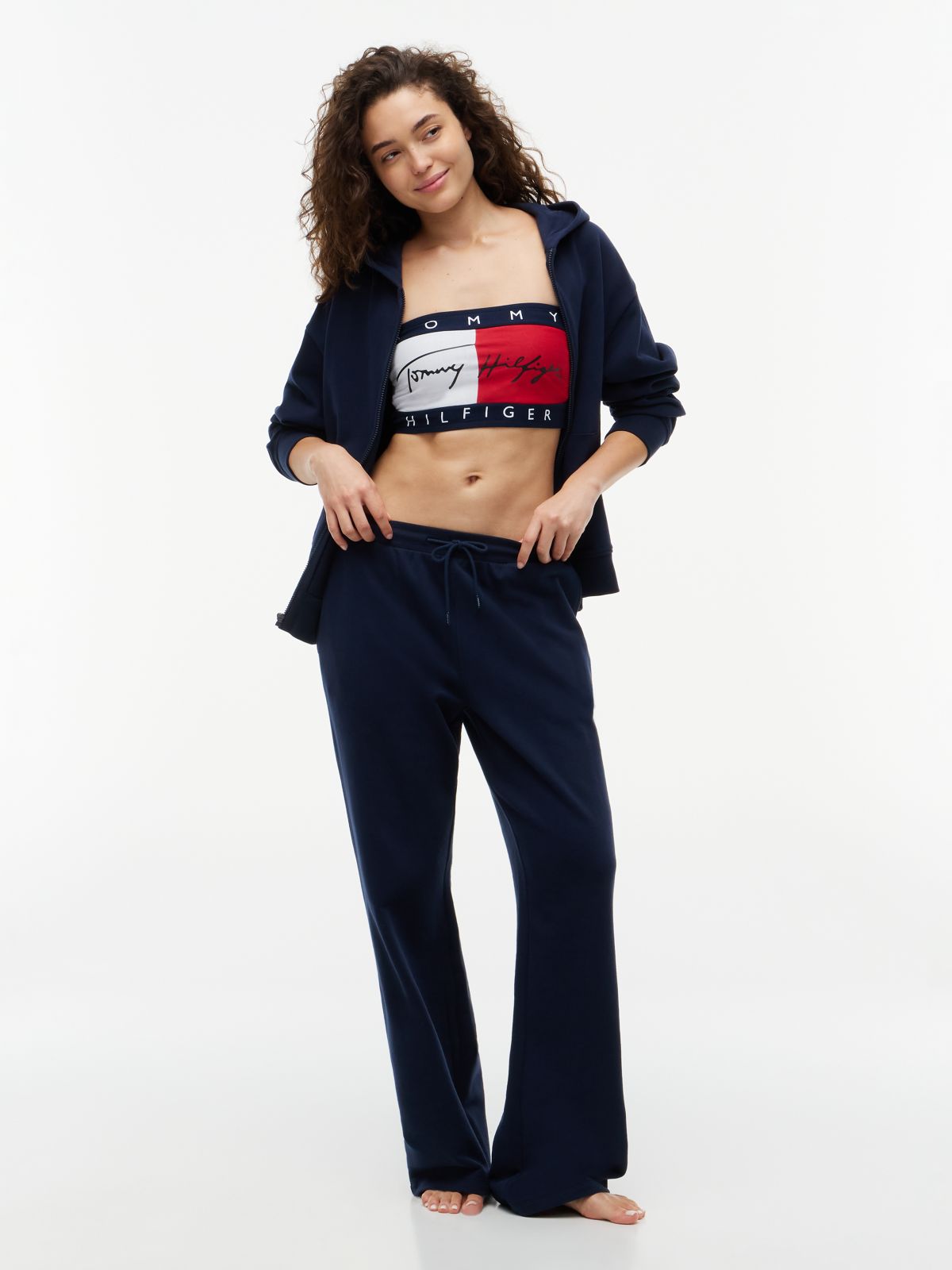 Heritage Logo Colour-Blocked Bandeau — Blue
