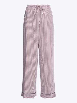 red th logo print pyjama bottoms for women tommy hilfiger