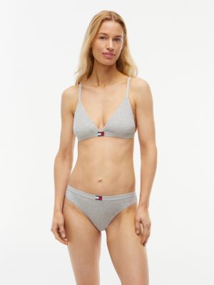 white 5-pack heritage logo thongs for women tommy hilfiger
