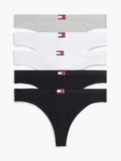 5-Pack Heritage Logo Thongs — White 1