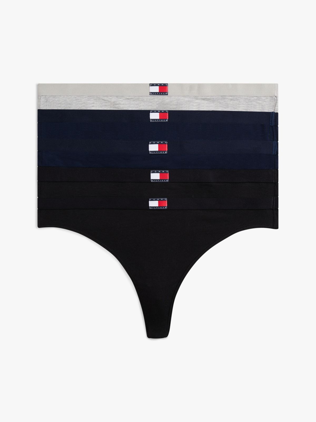 5-Pack Heritage Logo Thongs — Beige