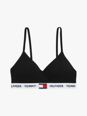 black heritage padded push-up bralette for women tommy hilfiger