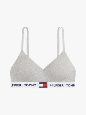 grey heritage padded push-up bralette for women tommy hilfiger