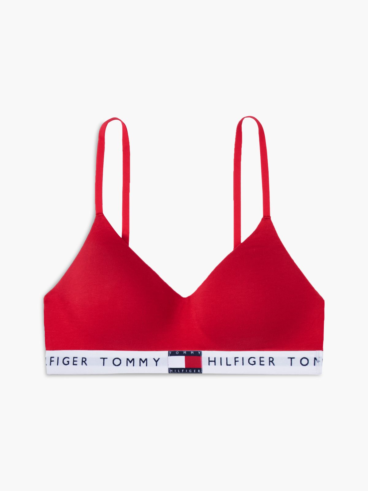 Heritage Moulded Push-Up Bralette — Red