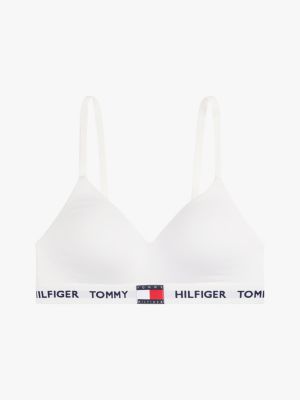 white heritage padded push-up bralette for women tommy hilfiger