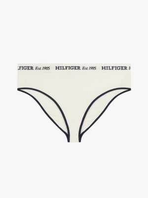 white ribbed high rise briefs for women tommy hilfiger