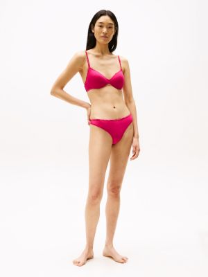 pink repeat logo thong for women tommy hilfiger