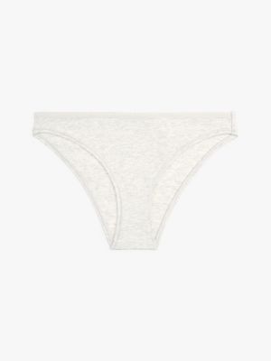 weiß cheeky fit slip mit logomuster für damen - tommy hilfiger