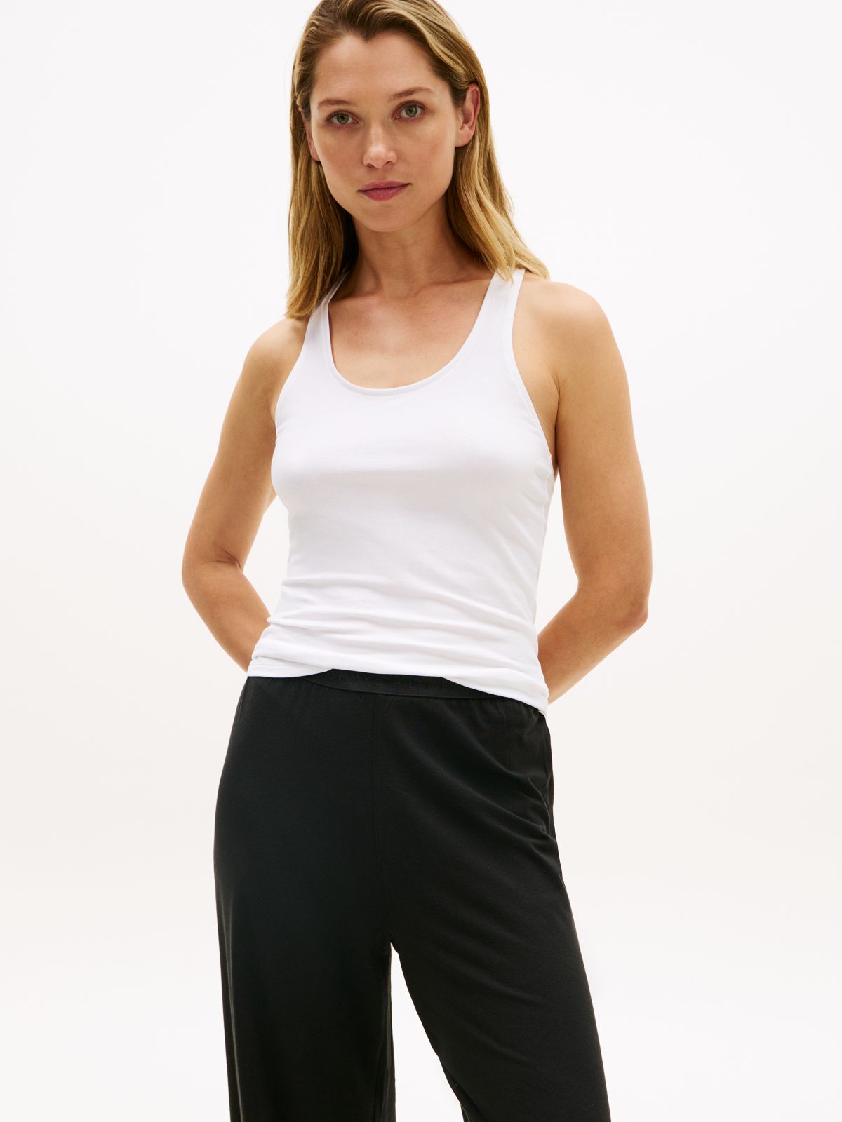 2-Pack Hilfiger Flag Racerback Tank Tops — Black