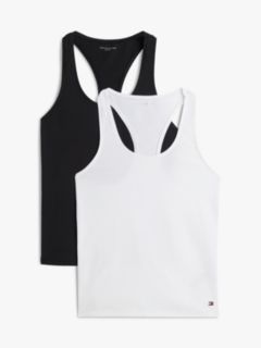 2-Pack Hilfiger Flag Racerback Tank Tops — Black 1