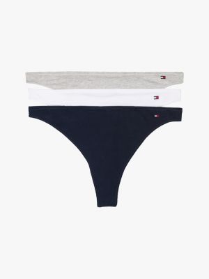 lot de 3 strings échancrés à drapeau multi pour femmes tommy hilfiger