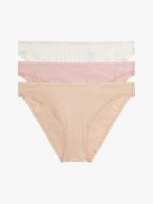 multi 3-pack lace trim briefs for women tommy hilfiger