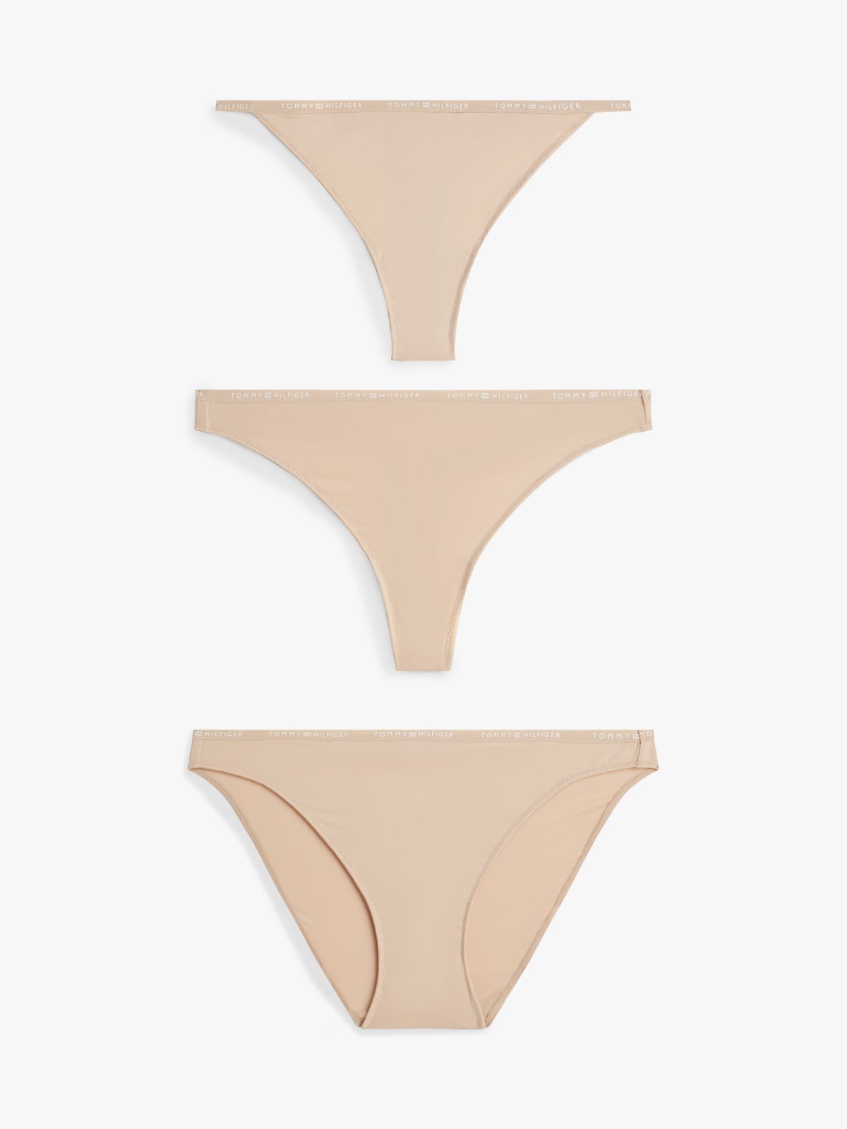 3-Pack Logo Waistband Mixed Underwear — Beige