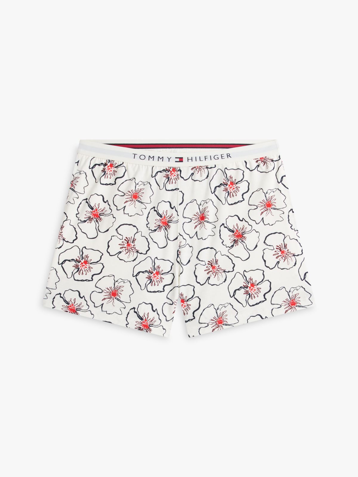 Essential Print Relaxed Shorts Pyjama Set — Beige