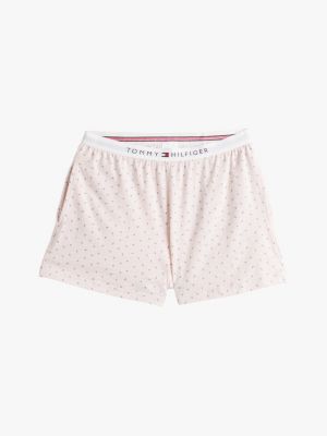 multi relaxed fit pyjama mit print an shorts für damen - tommy hilfiger