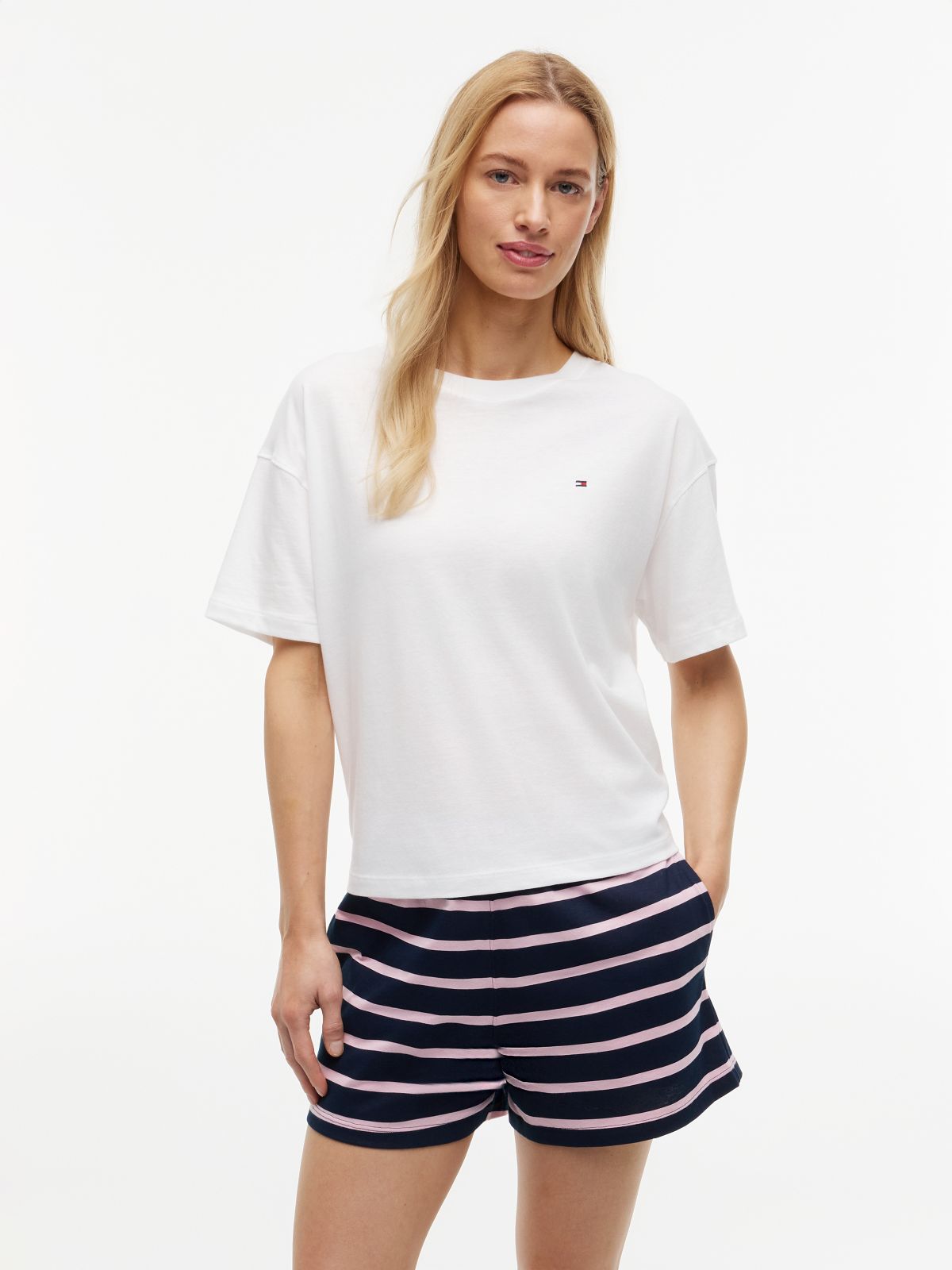 Essential Relaxed Pyjama T-Shirt — White