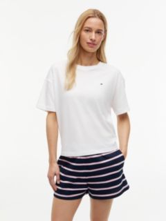 Essential Relaxed Pyjama T-Shirt — White 1