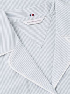 Essential Stripe Poplin Pyjama Shirt — Blue 6