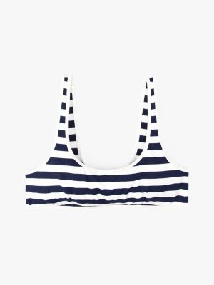 multi textured balconette bikini top for women tommy hilfiger