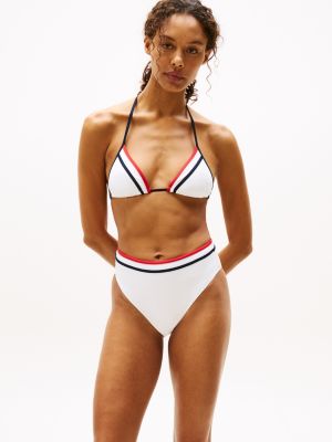 white global stripe cheeky fit bikinihose für damen - tommy hilfiger