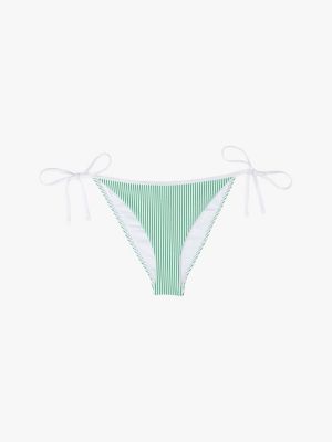 multi ribbed texture side tie bikini bottoms for women tommy hilfiger